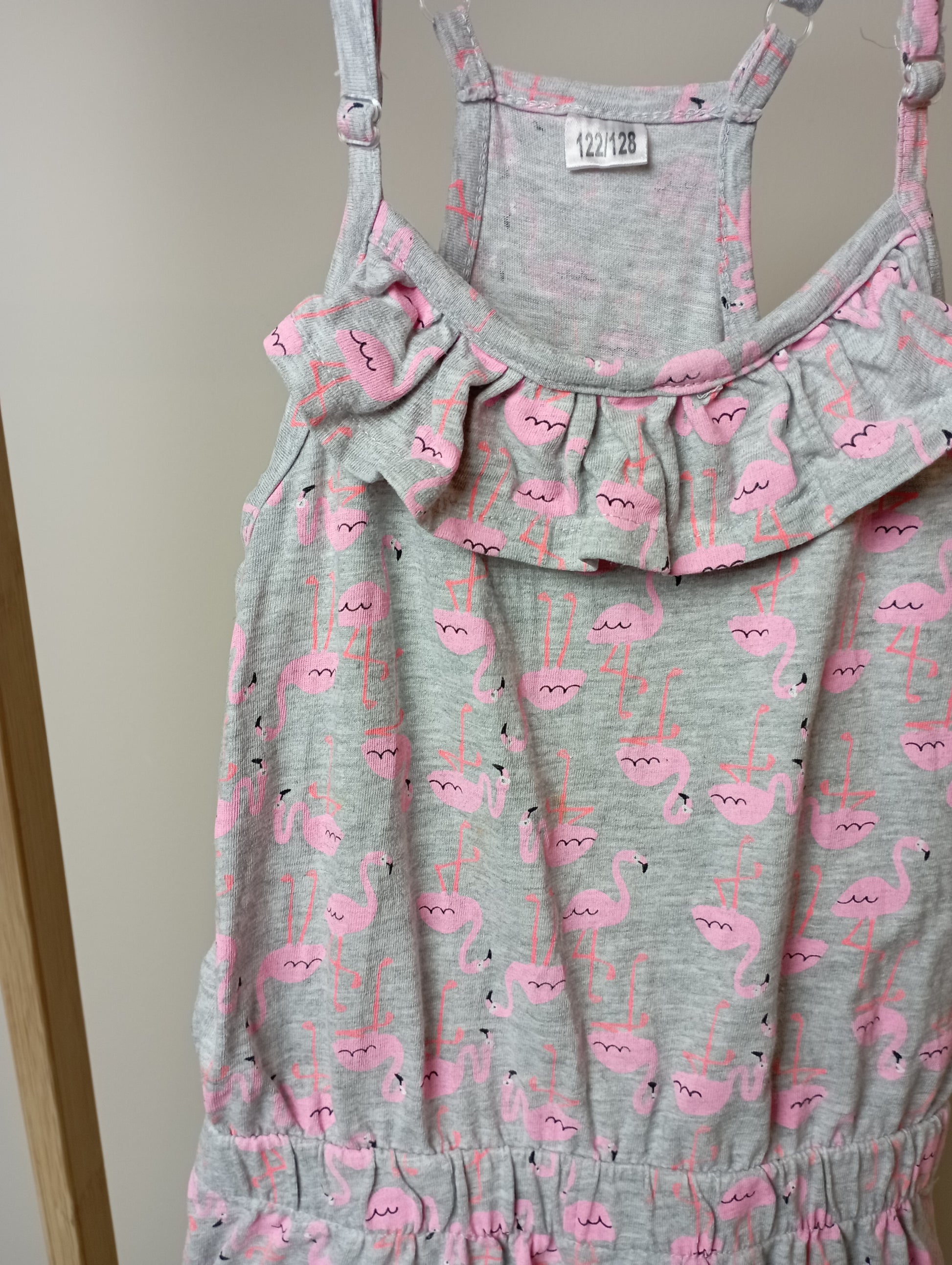 Salopette met flamingo's 122/128 Zeeman