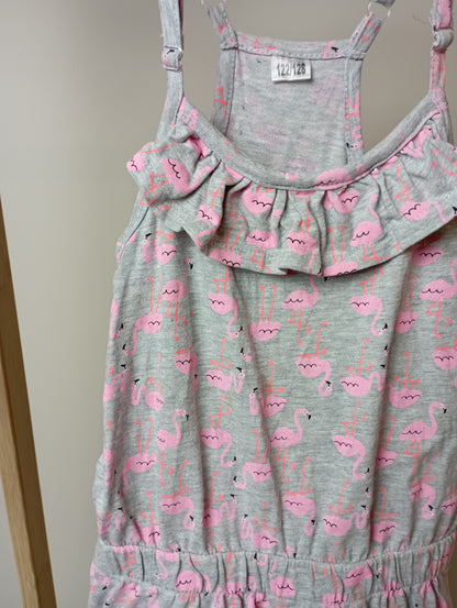 Salopette met flamingo's 122/128 Zeeman