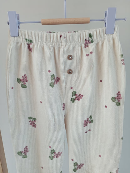 Zachte geribbelde broek 98 Hema