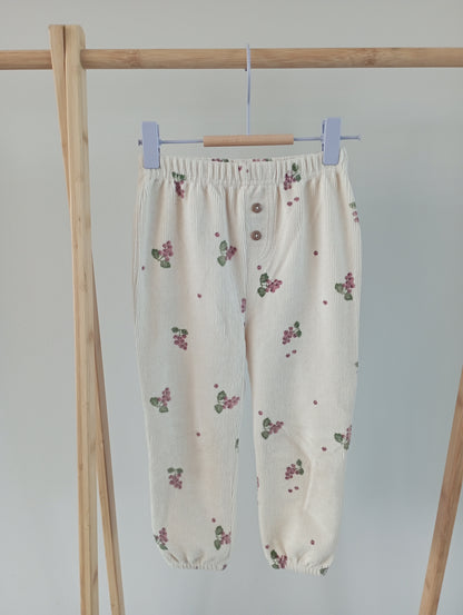 Zachte geribbelde broek 98 Hema
