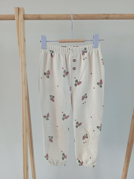 Zachte geribbelde broek 98 Hema
