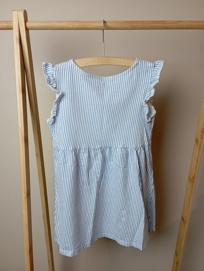 Jurk met strepen 110/116 H&M