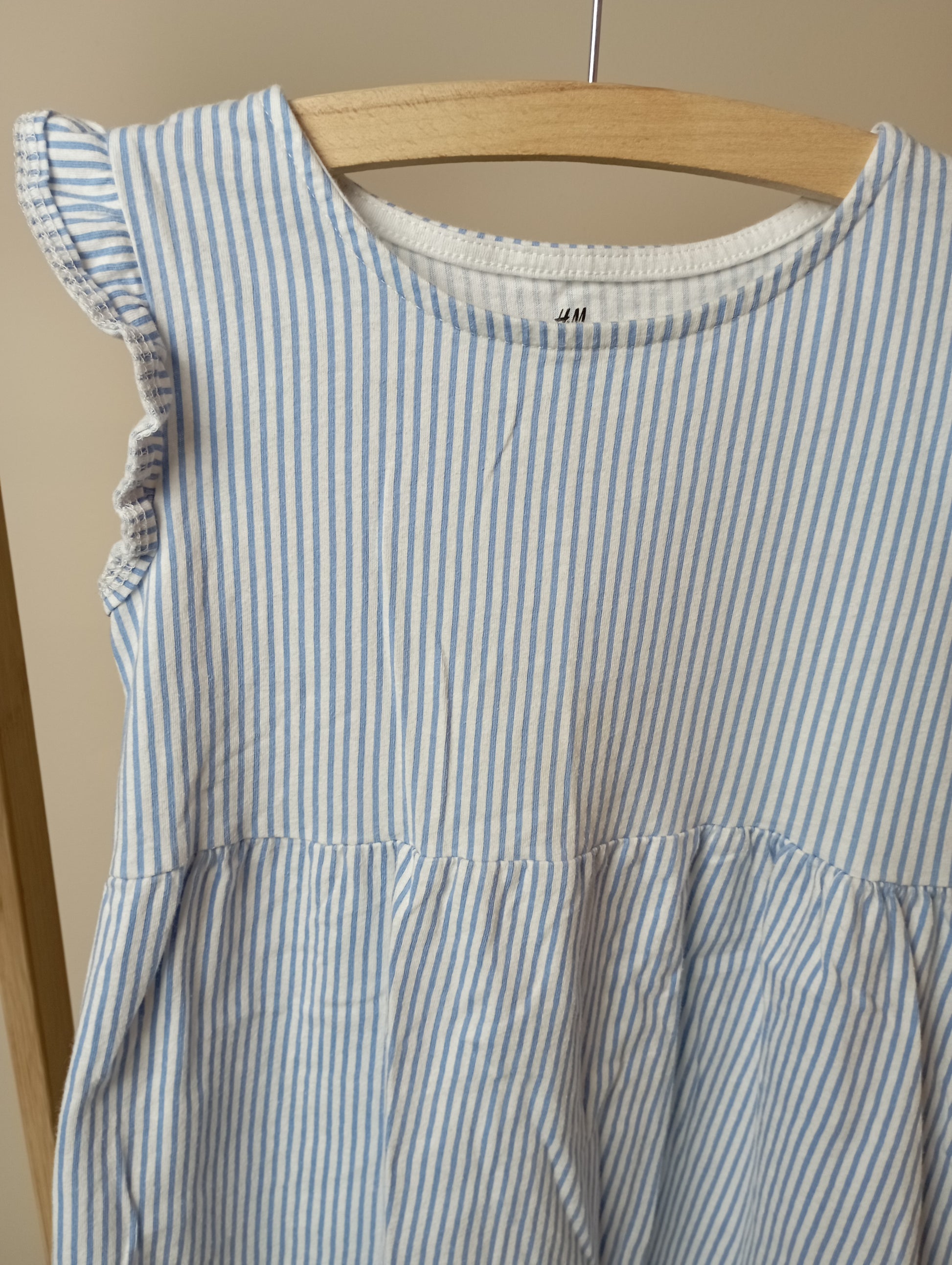 Jurk met strepen 110/116 H&M