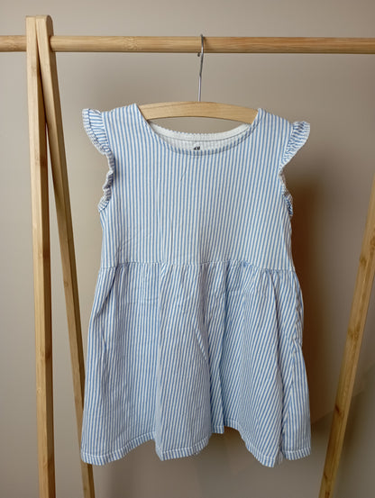 Jurk met strepen 110/116 H&M