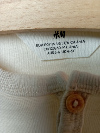 Shirt met knoopjes 110/116 H&M