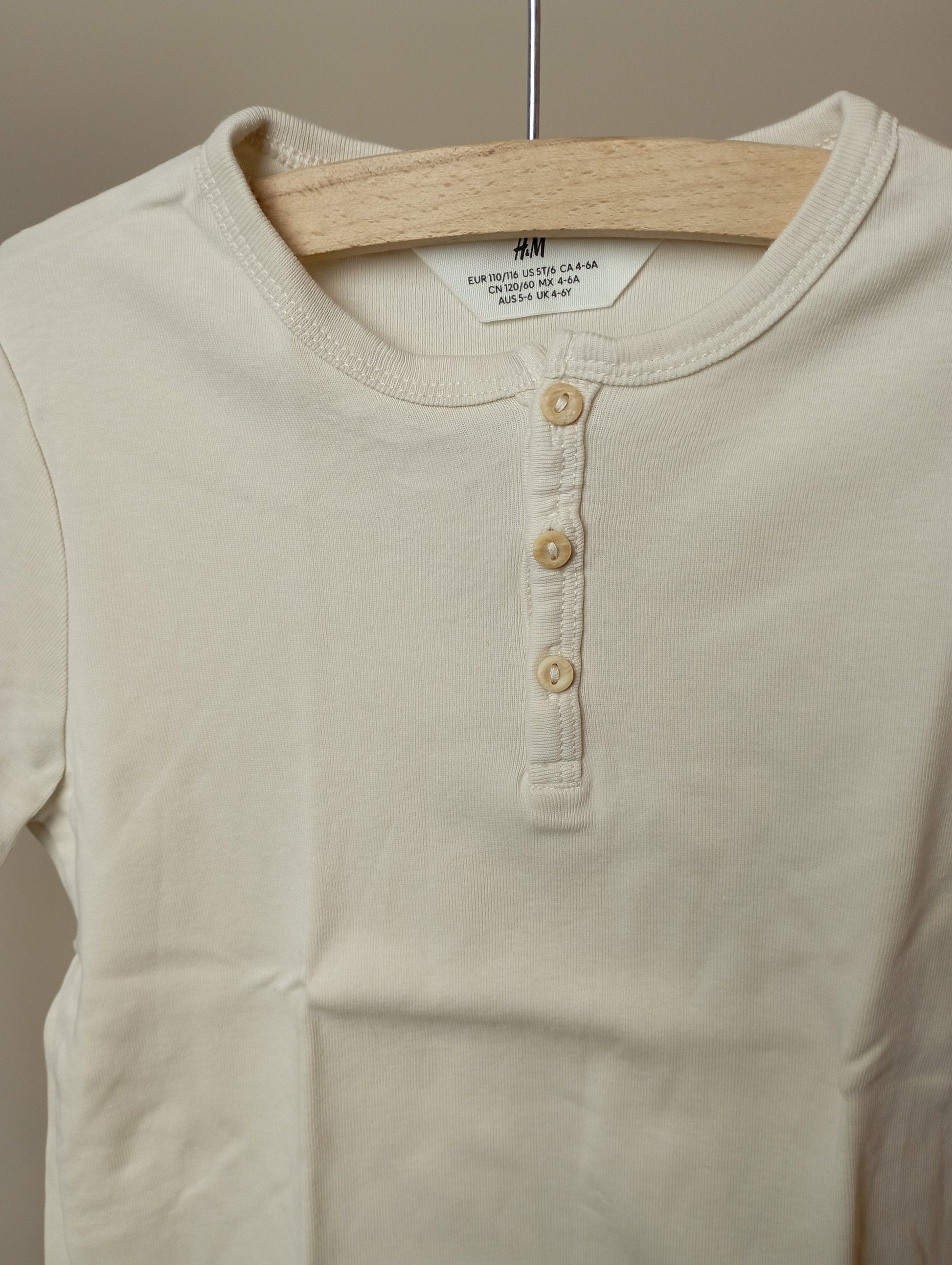 Shirt met knoopjes 110/116 H&M