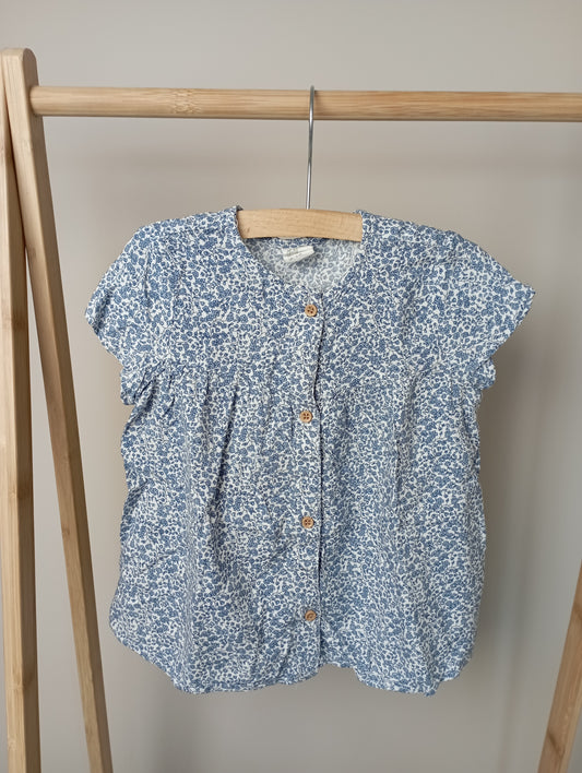 Shirtje met knoopjes 98 H&M