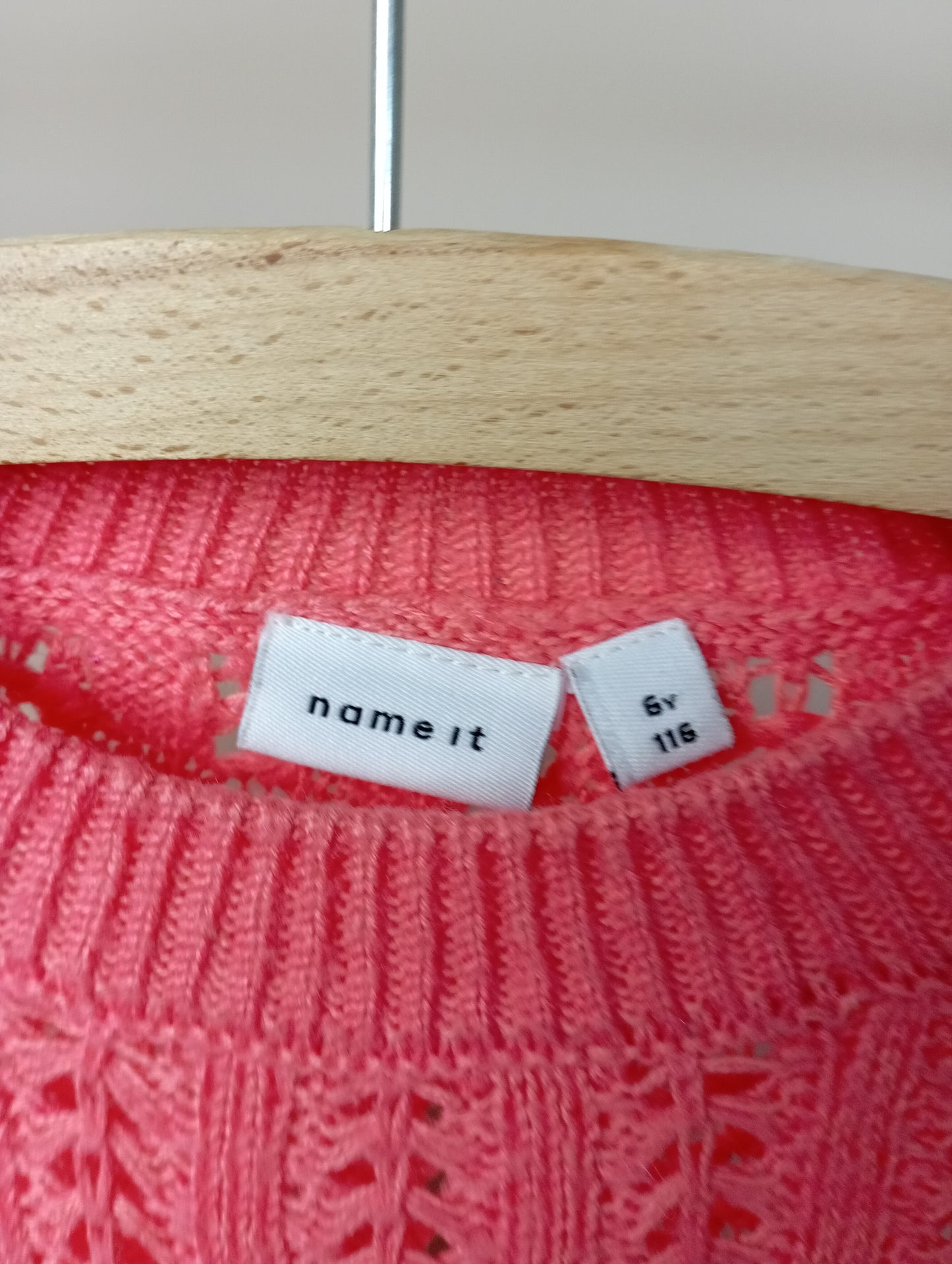 Gebreid cropped truitje 116 Name It