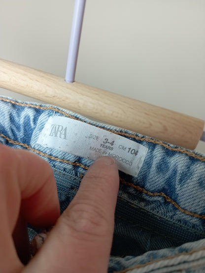 Jeansbroek met scheuren 104 Zara