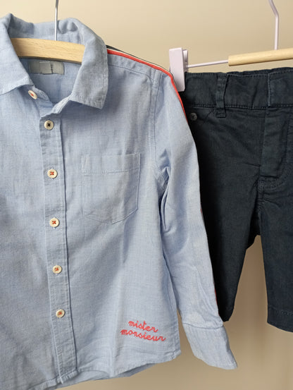 Setje met korte broek 104 JBC