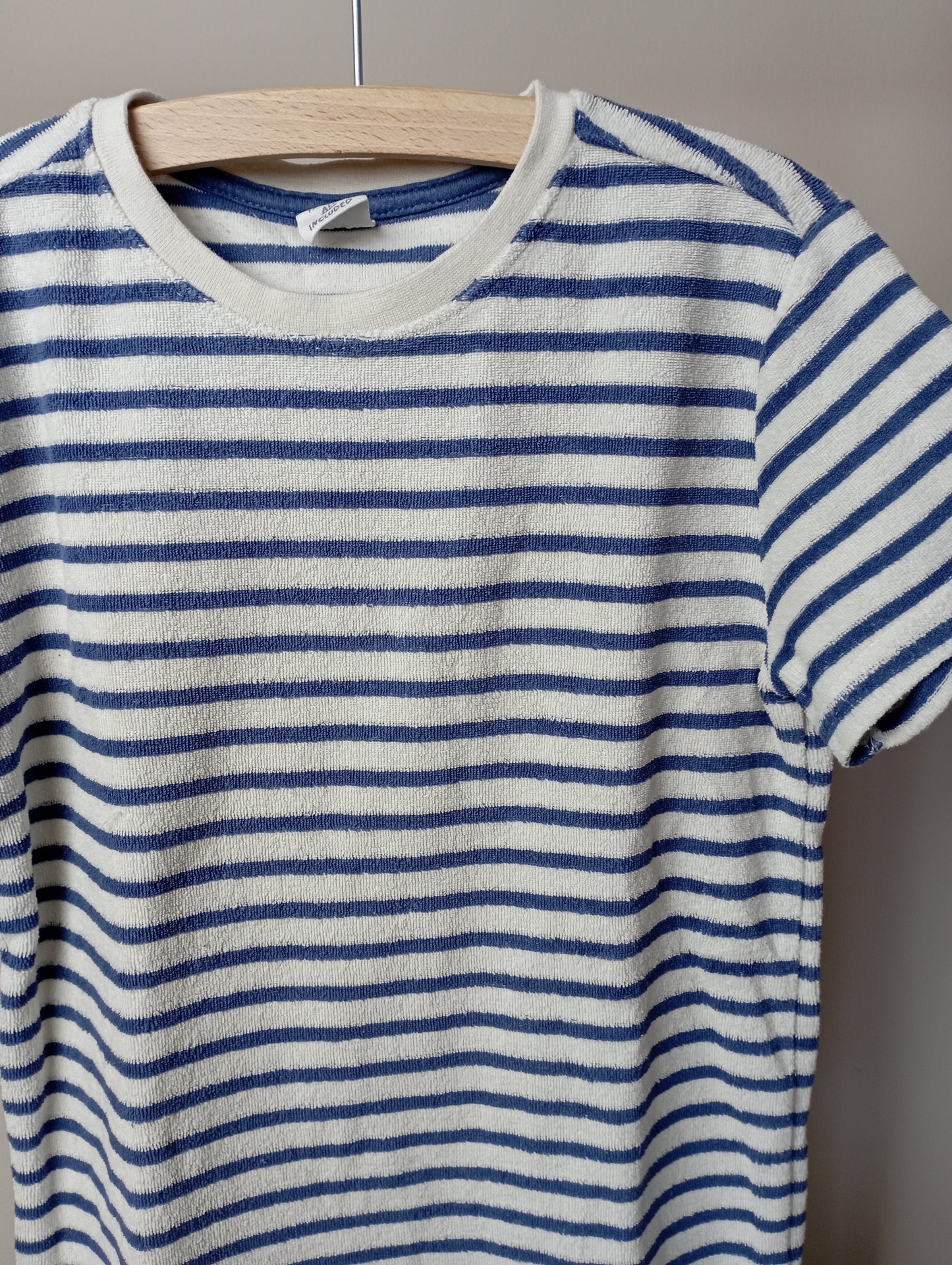 T-shirt in badstof 122/128 Hema