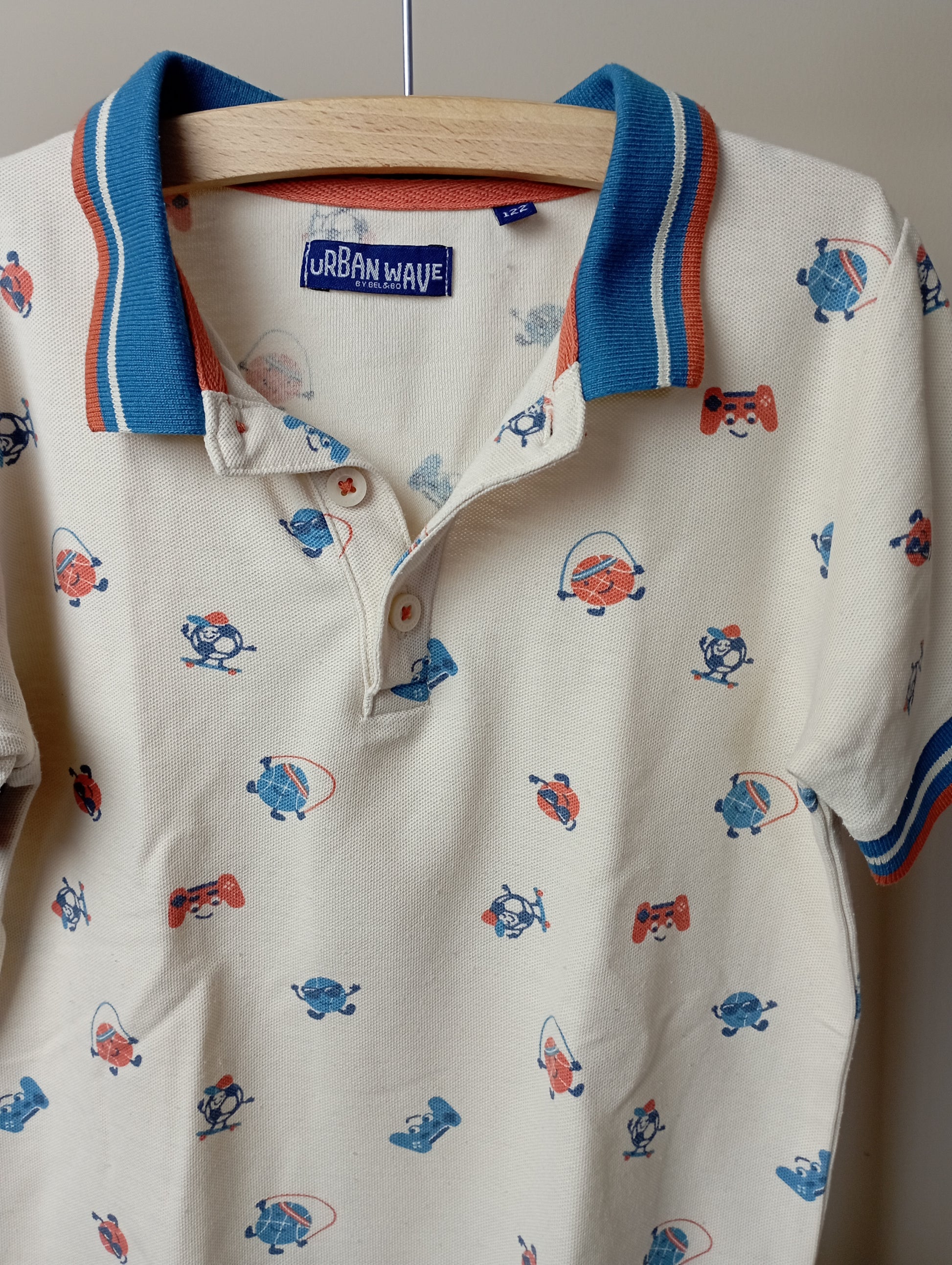 Polo met figuurtjes 122 Urban Wave