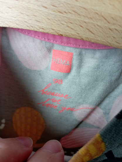 Jurkje met bloemen 98 Hema