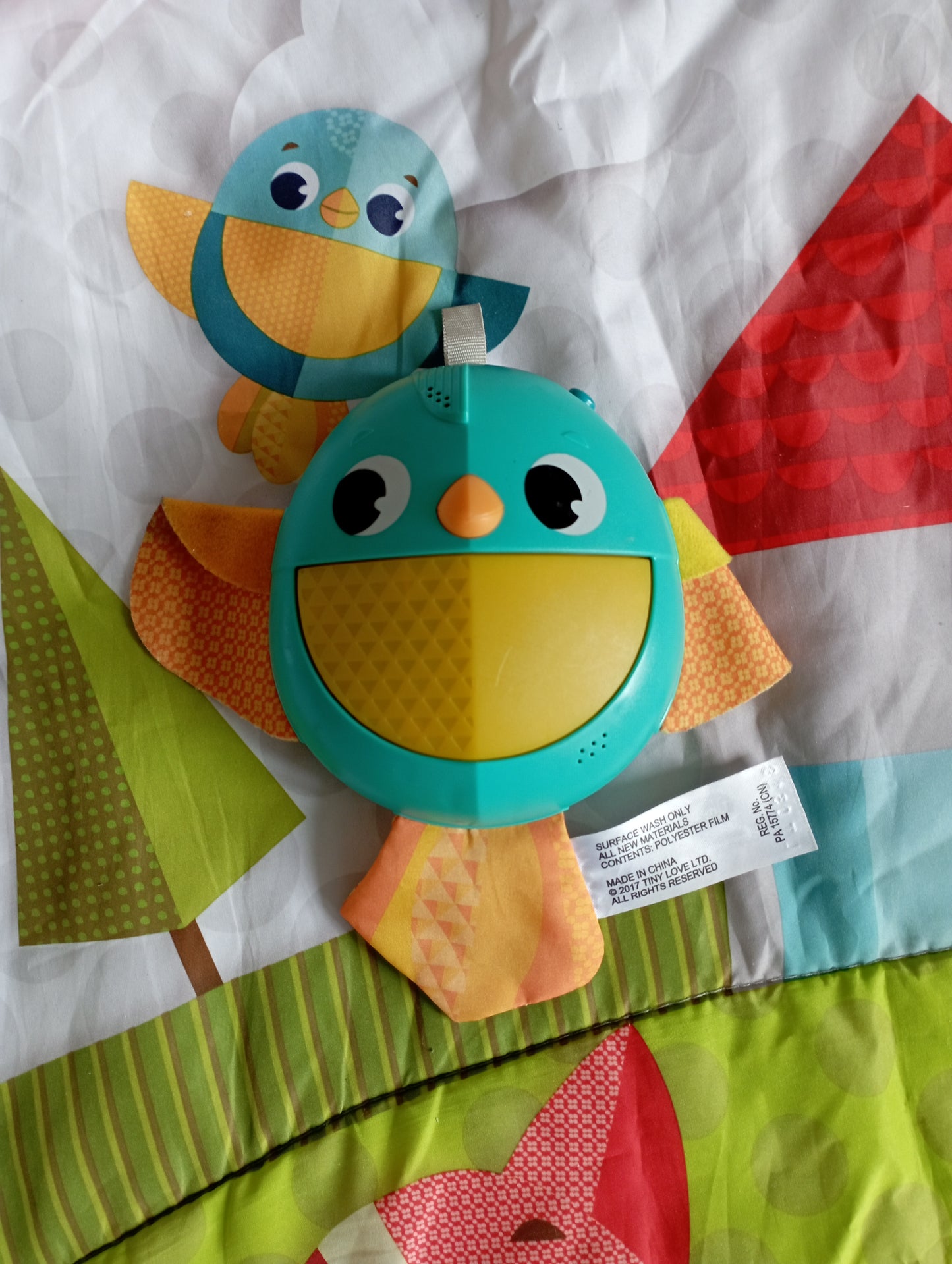 Speelmat voor baby's met buikligtrainer (110x90cm) Tiny Love