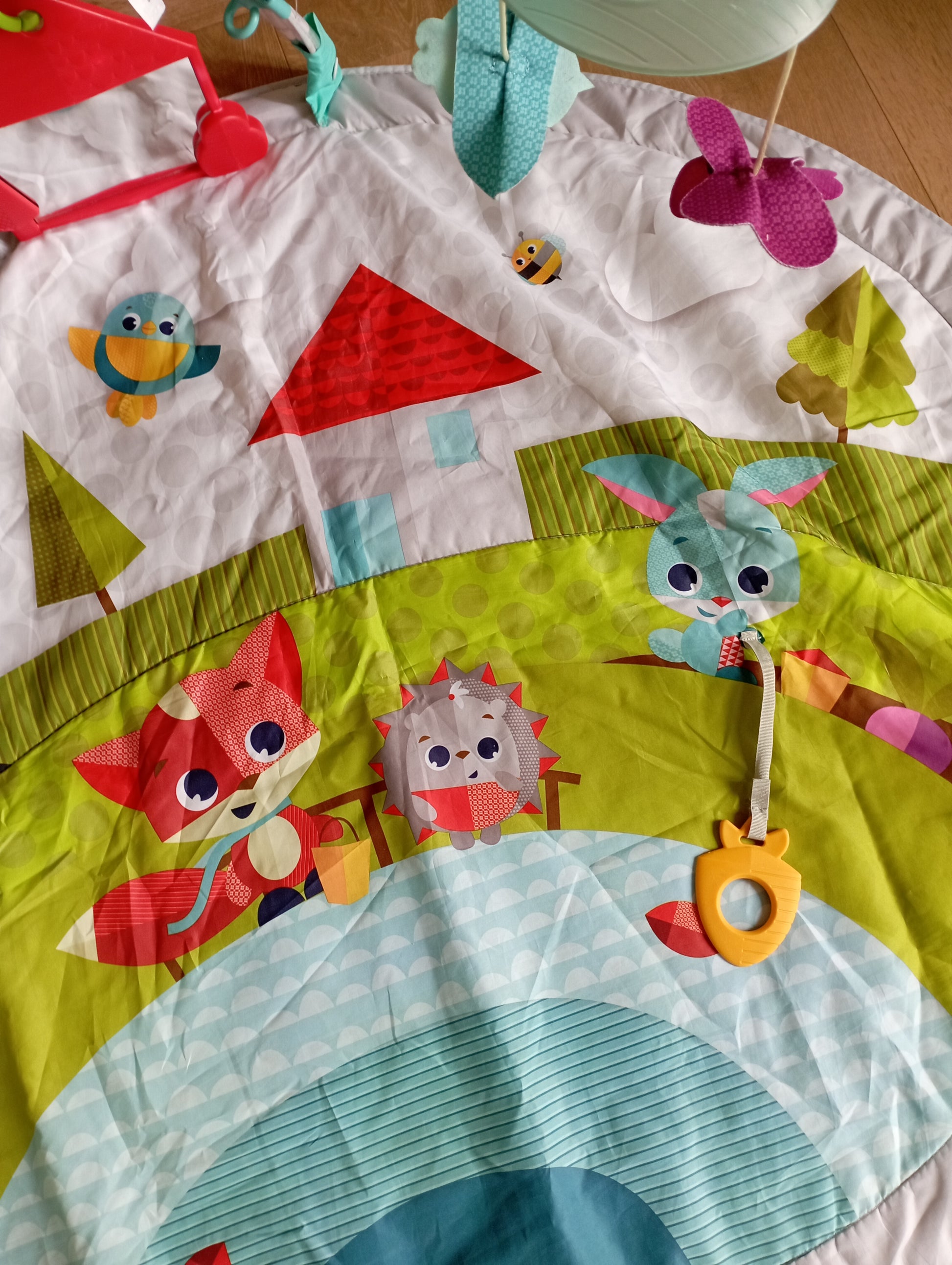 Speelmat voor baby's met buikligtrainer (110x90cm) Tiny Love