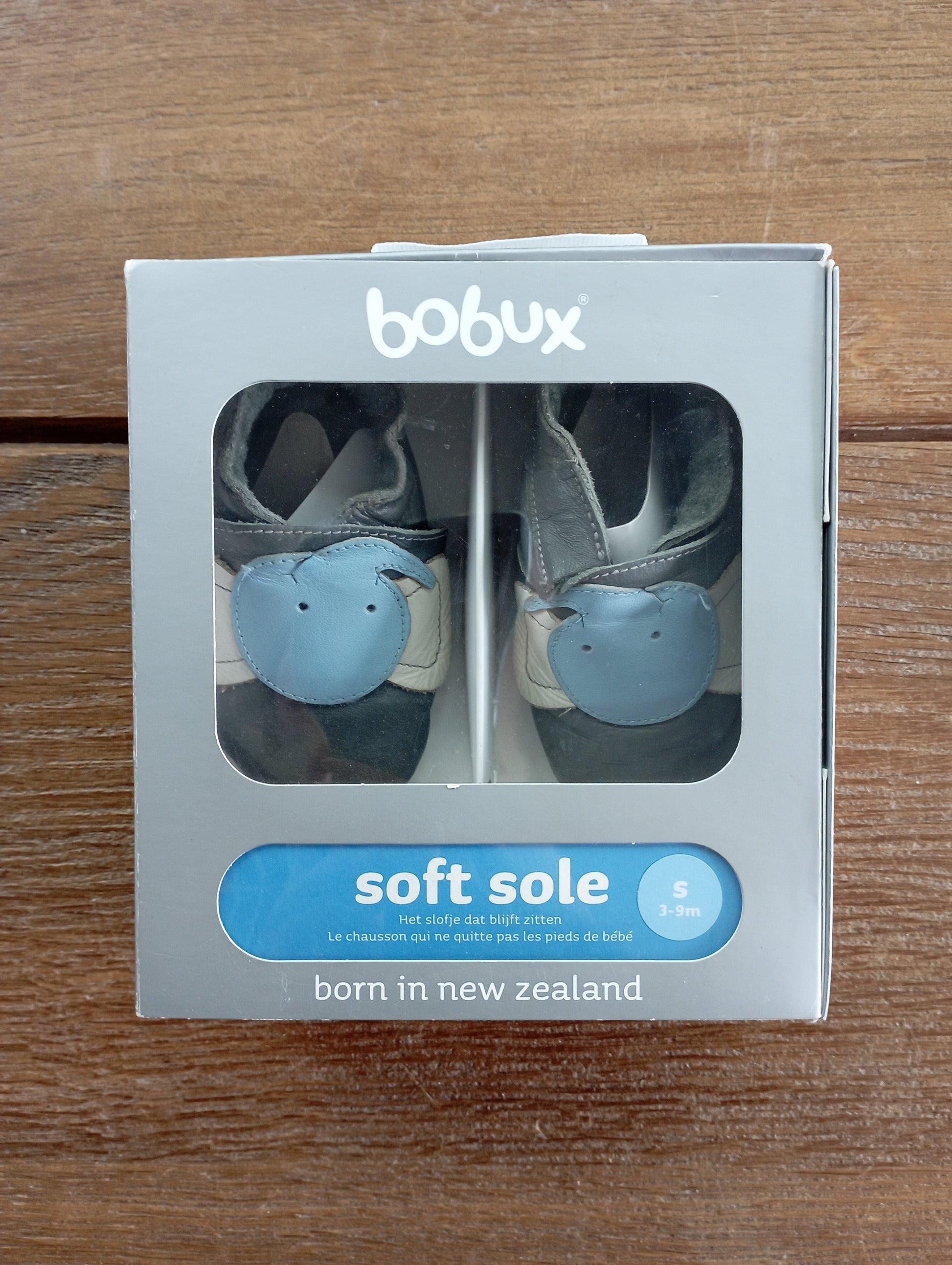 Soft sole slofje met olifant 3-9m Bobux