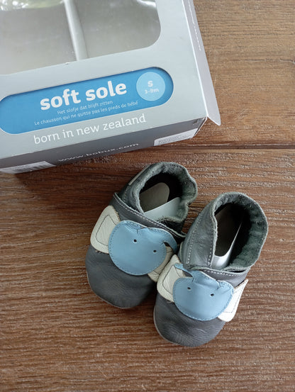 Soft sole slofje met olifant 3-9m Bobux