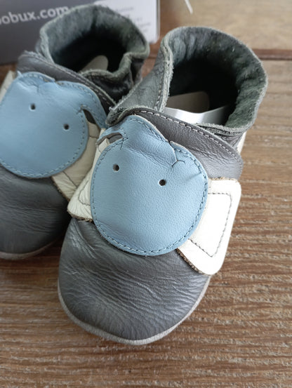 Soft sole slofje met olifant 3-9m Bobux