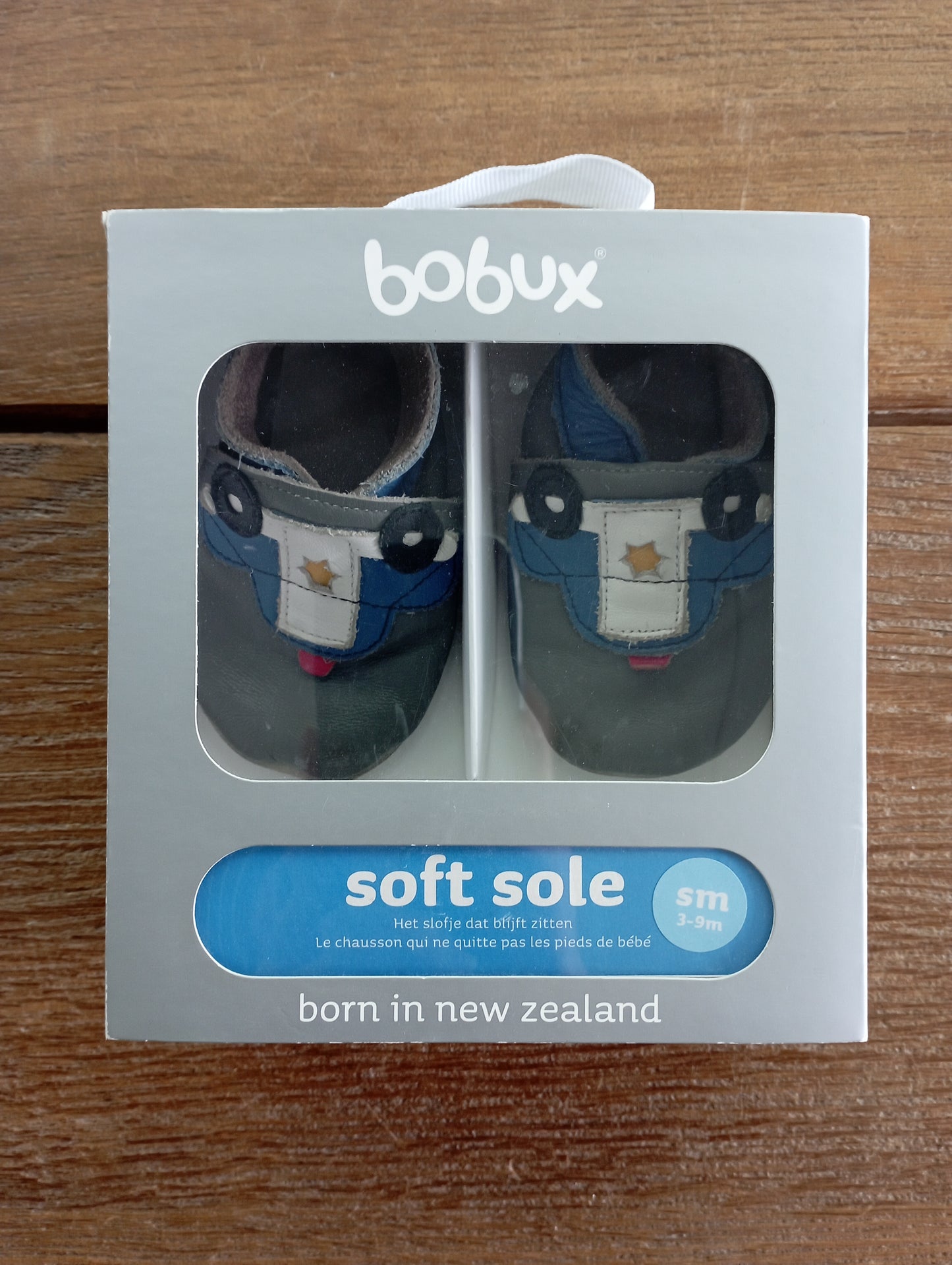 Soft sole slofje met auto 3-9m Bobux