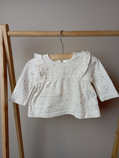 Blouse met glinsterbolletjes 68 Zara