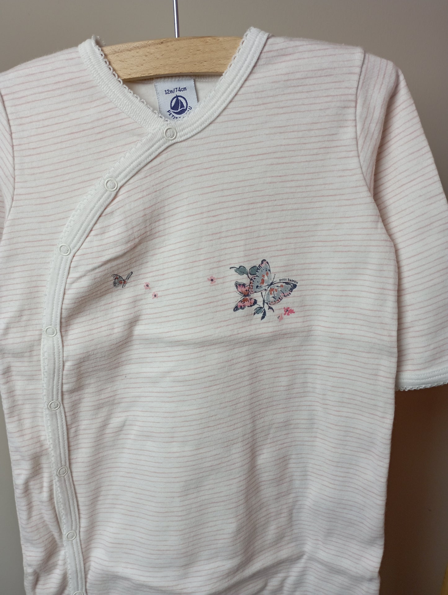 Pyjama met vlinder 12m Petit Bateau