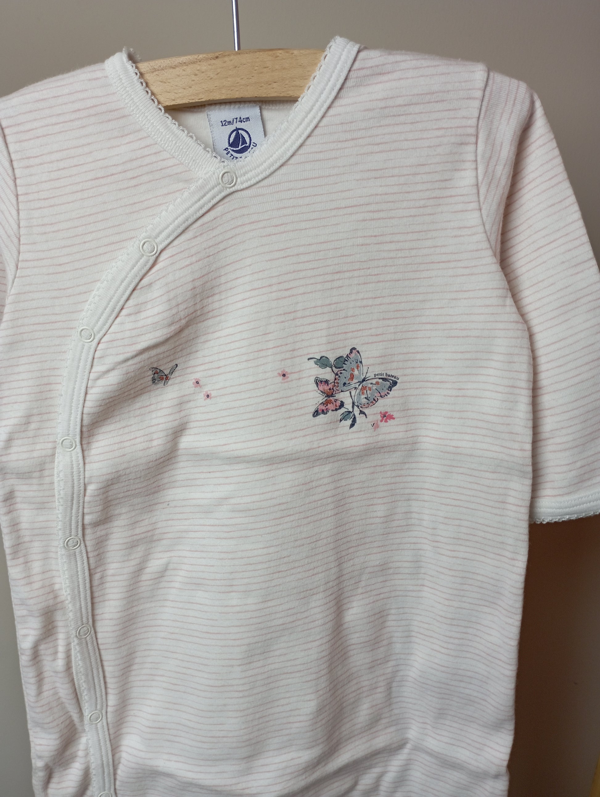 Pyjama met vlinder 12m Petit Bateau