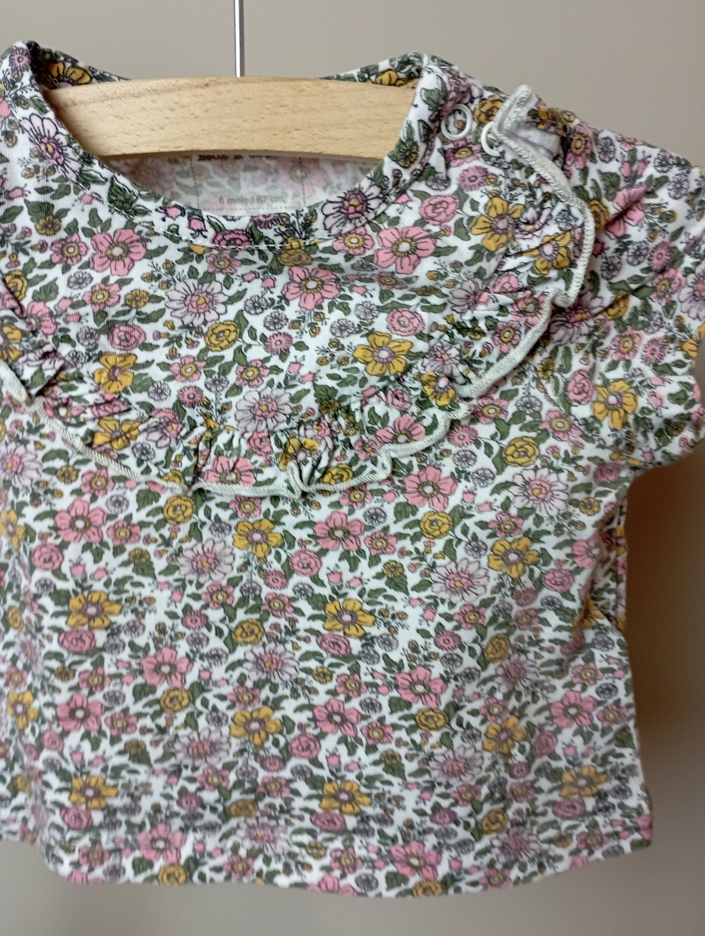 Shirt met bloemen 6m La boîte à malices
