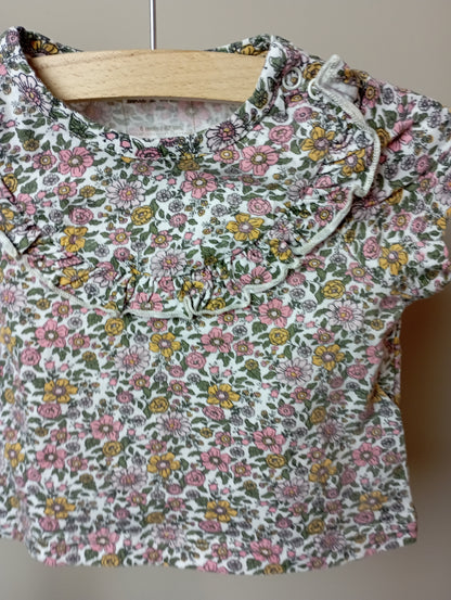 Shirt met bloemen 6m La boîte à malices