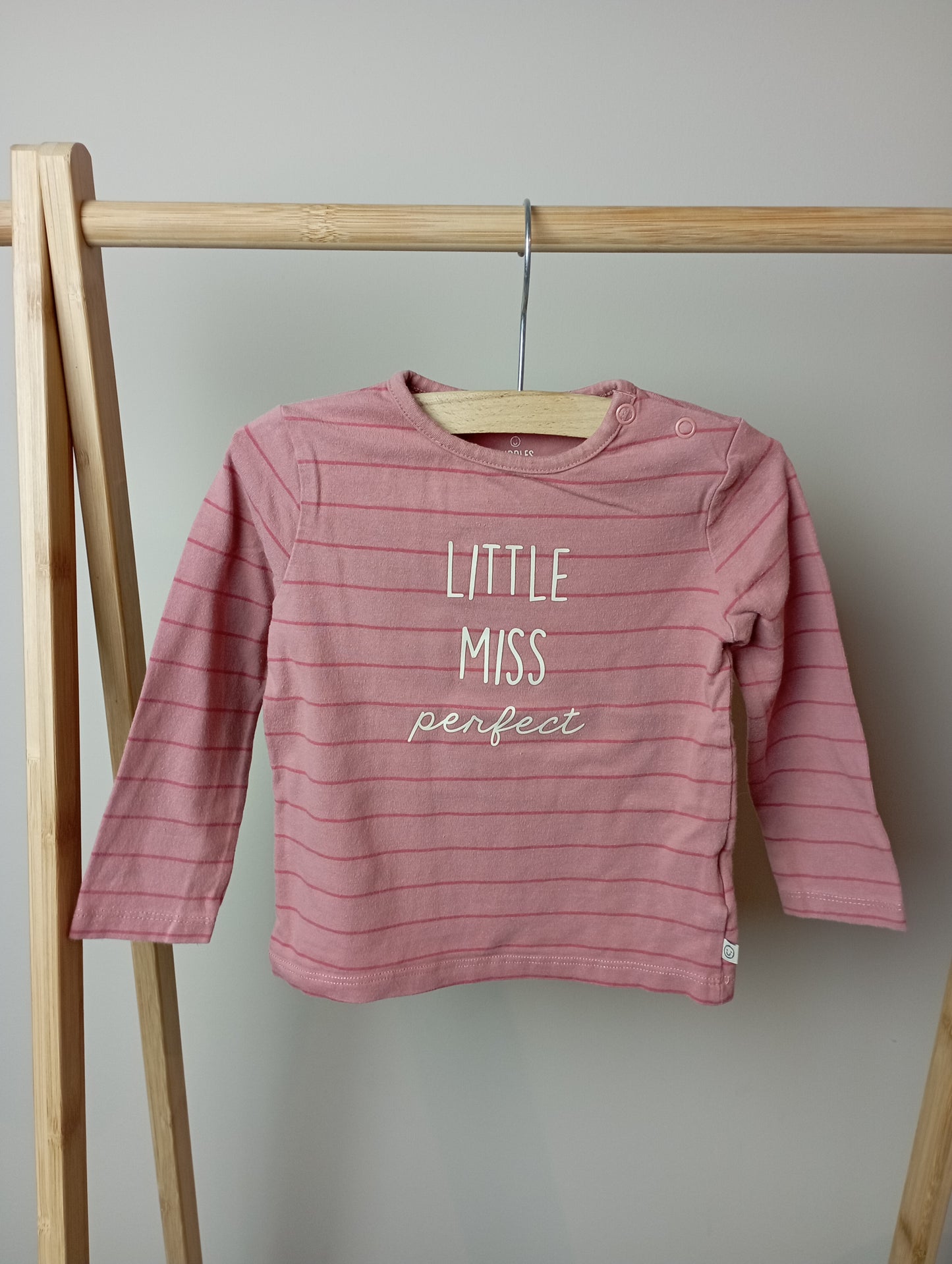 Longsleeve "Little miss perfect" 80 Cuddles and smiles