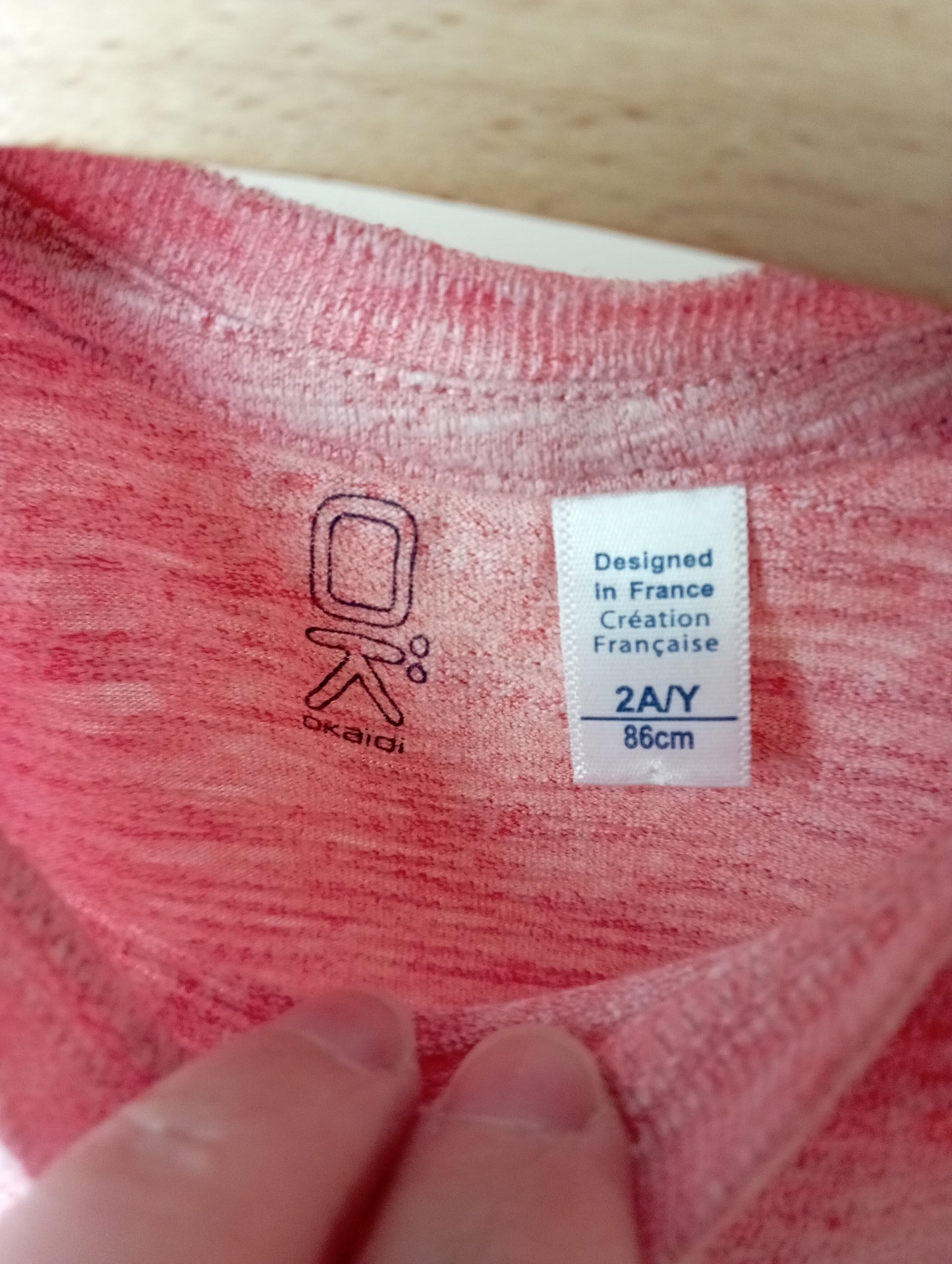 T-shirt met zakje 86 Okaïdi