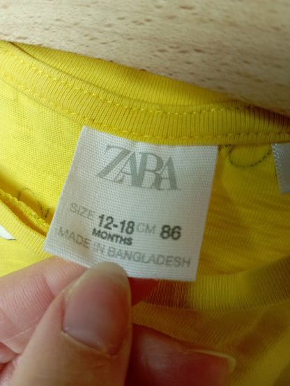 T-shirt met bloemen 86 Zara