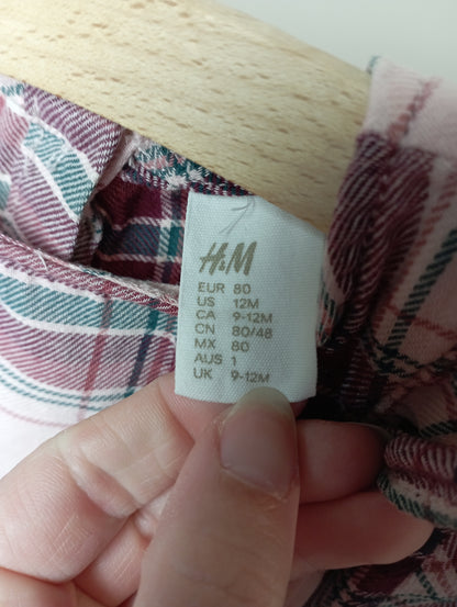 Geruit jurkje 80 H&M