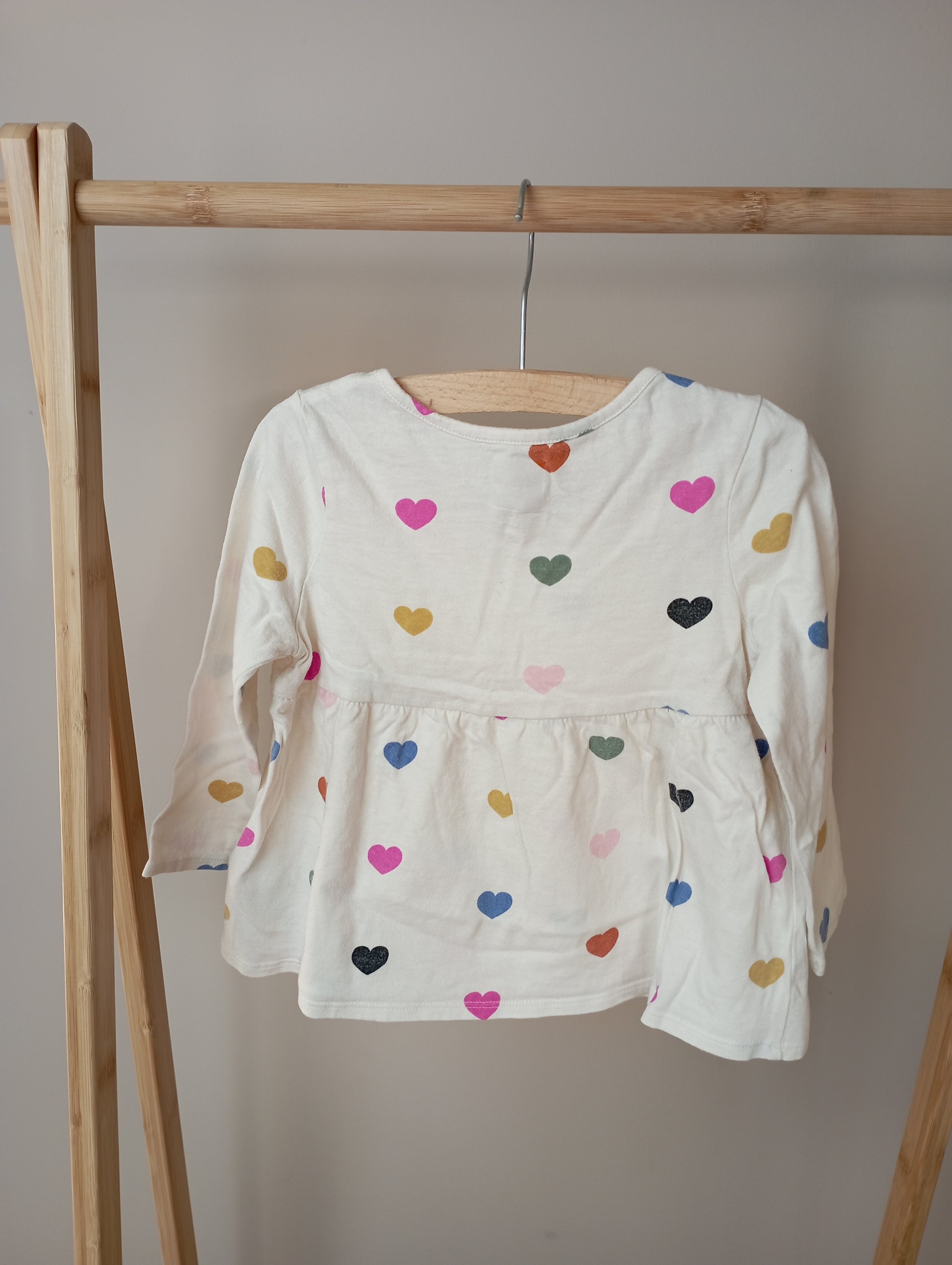 Longsleeve met hartjes 92 GAP
