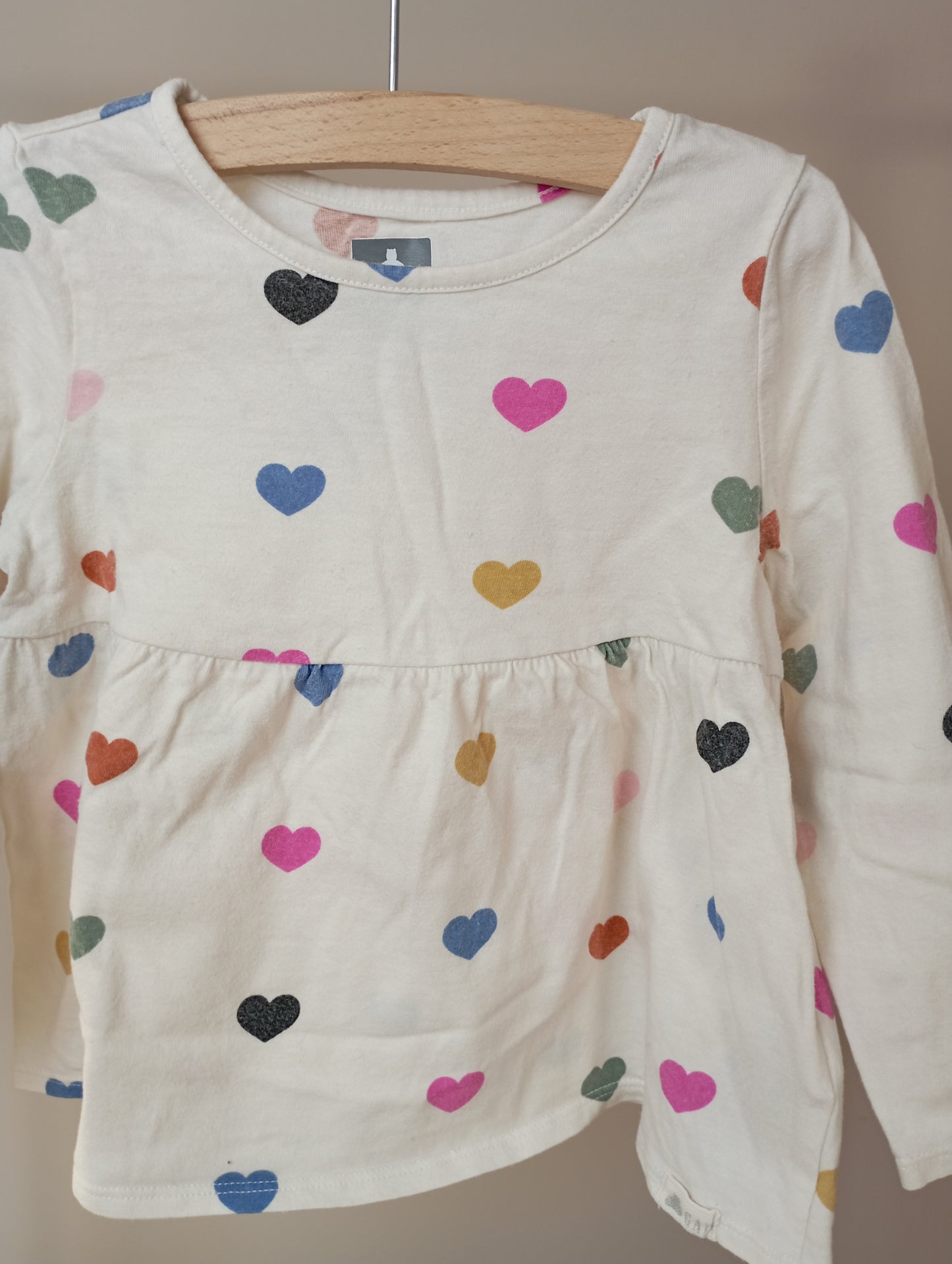 Longsleeve met hartjes 92 GAP