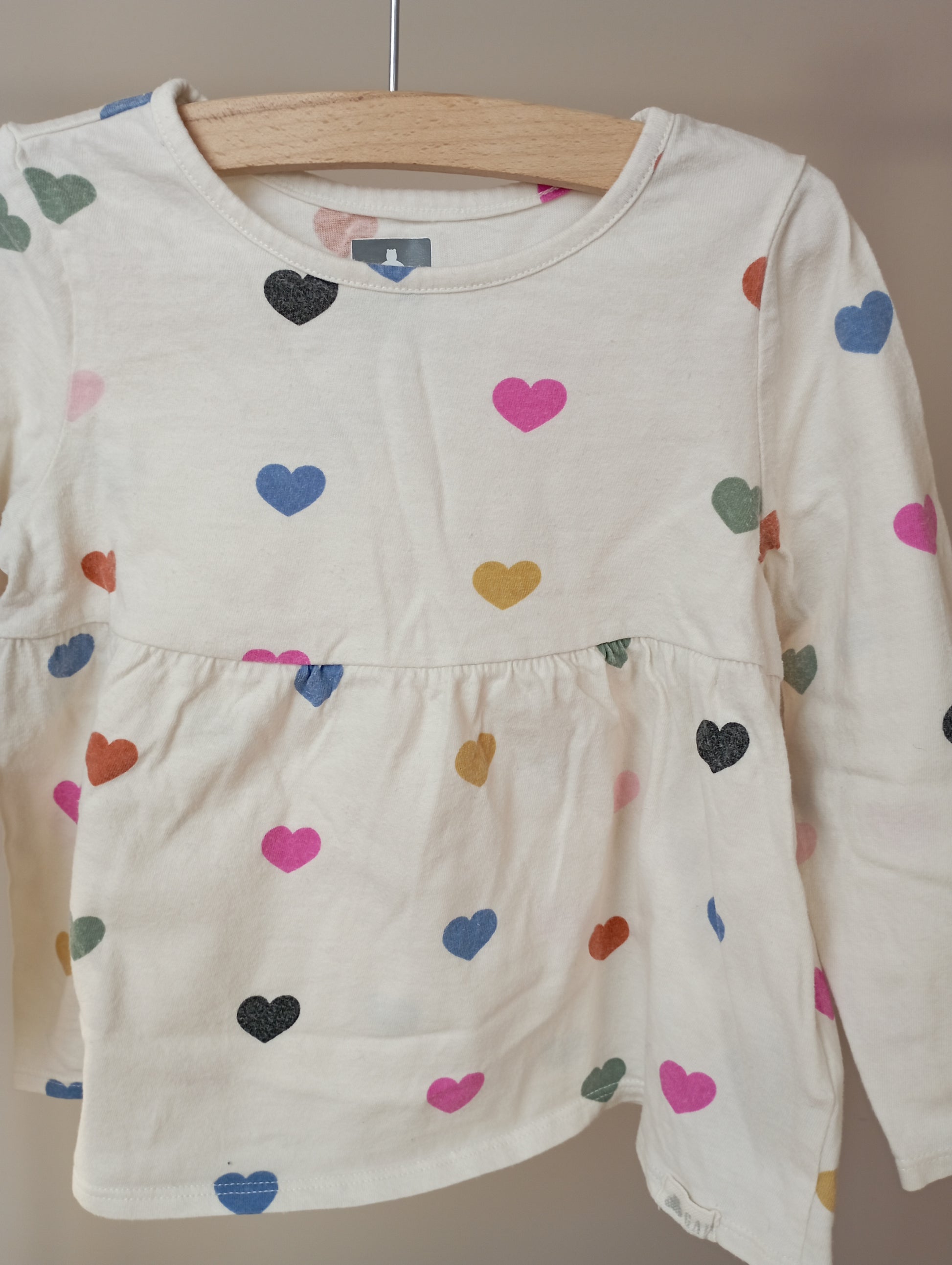 Longsleeve met hartjes 92 GAP