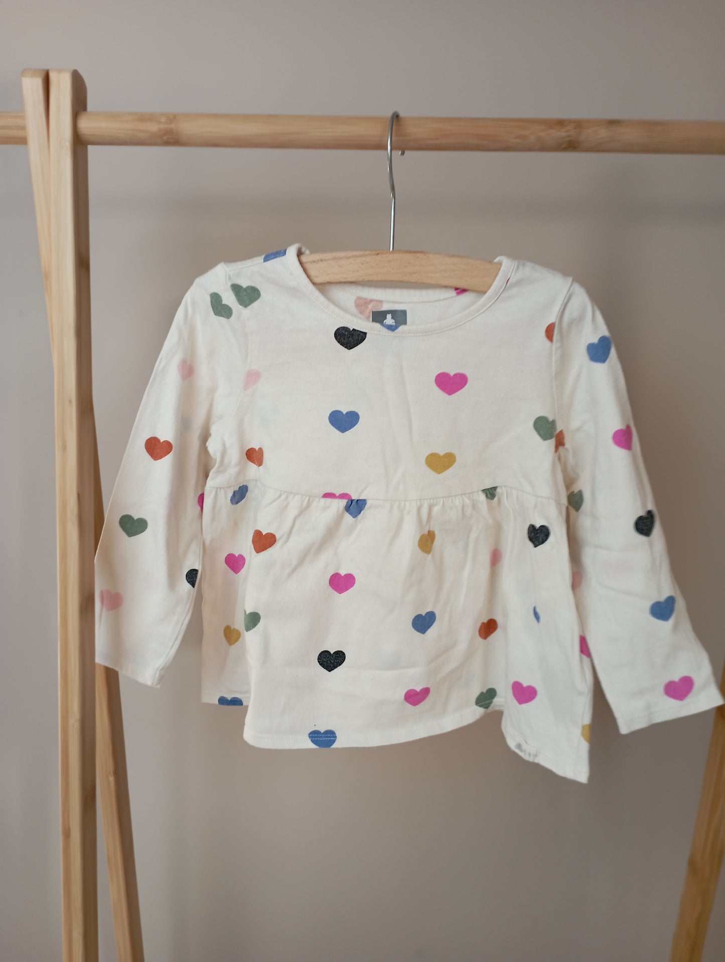 Longsleeve met hartjes 92 GAP