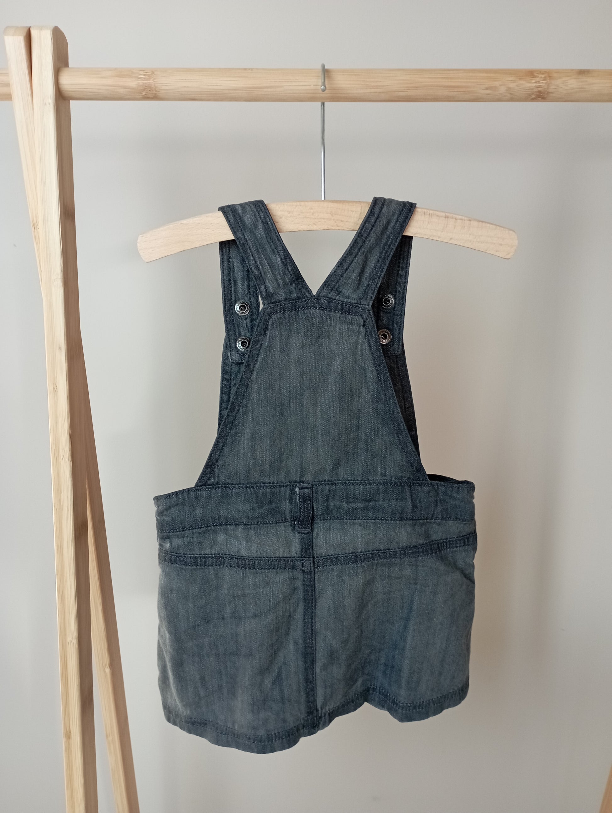 Zwart jeansjurkje 80 Zeeman