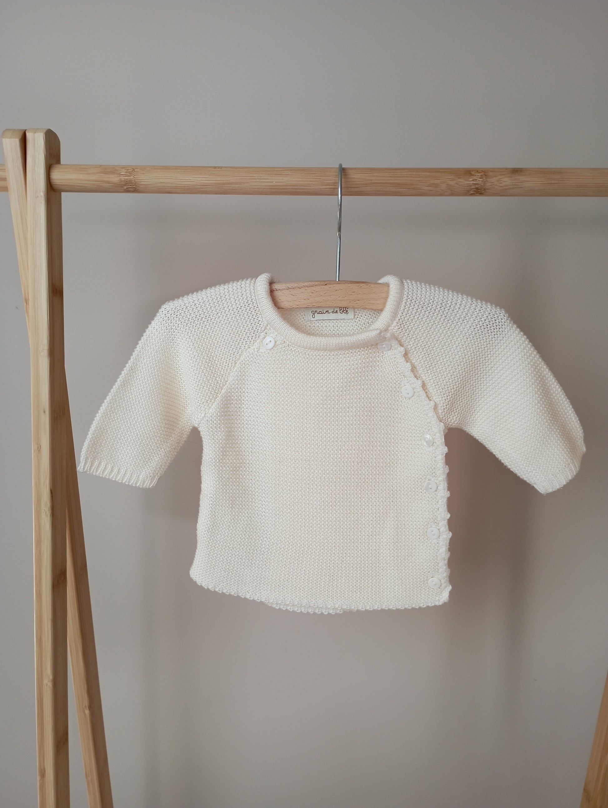 Gebreid vestje/truitje 56 Grain de blé