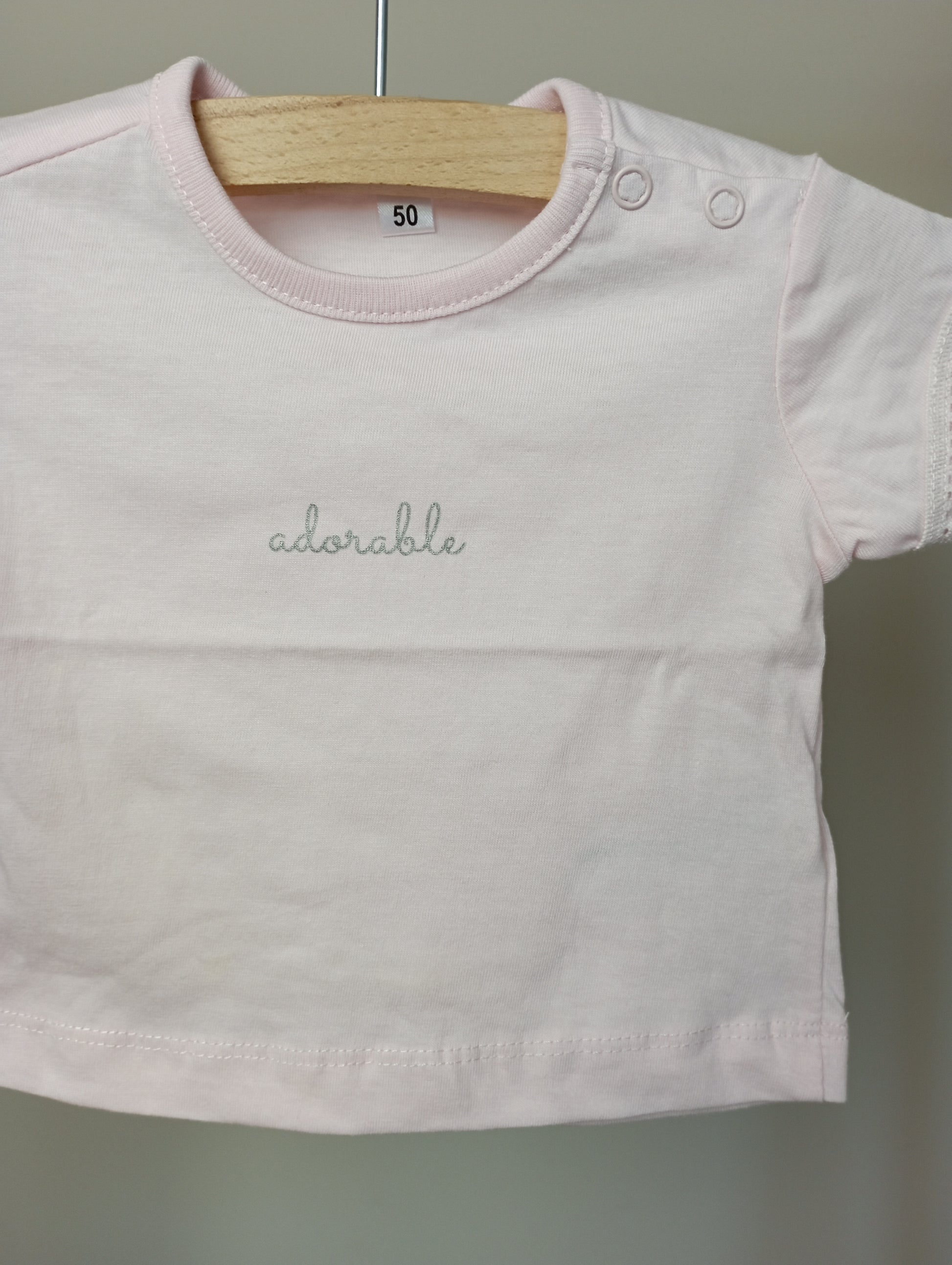 T-shirt "adorable" 50 Zeeman