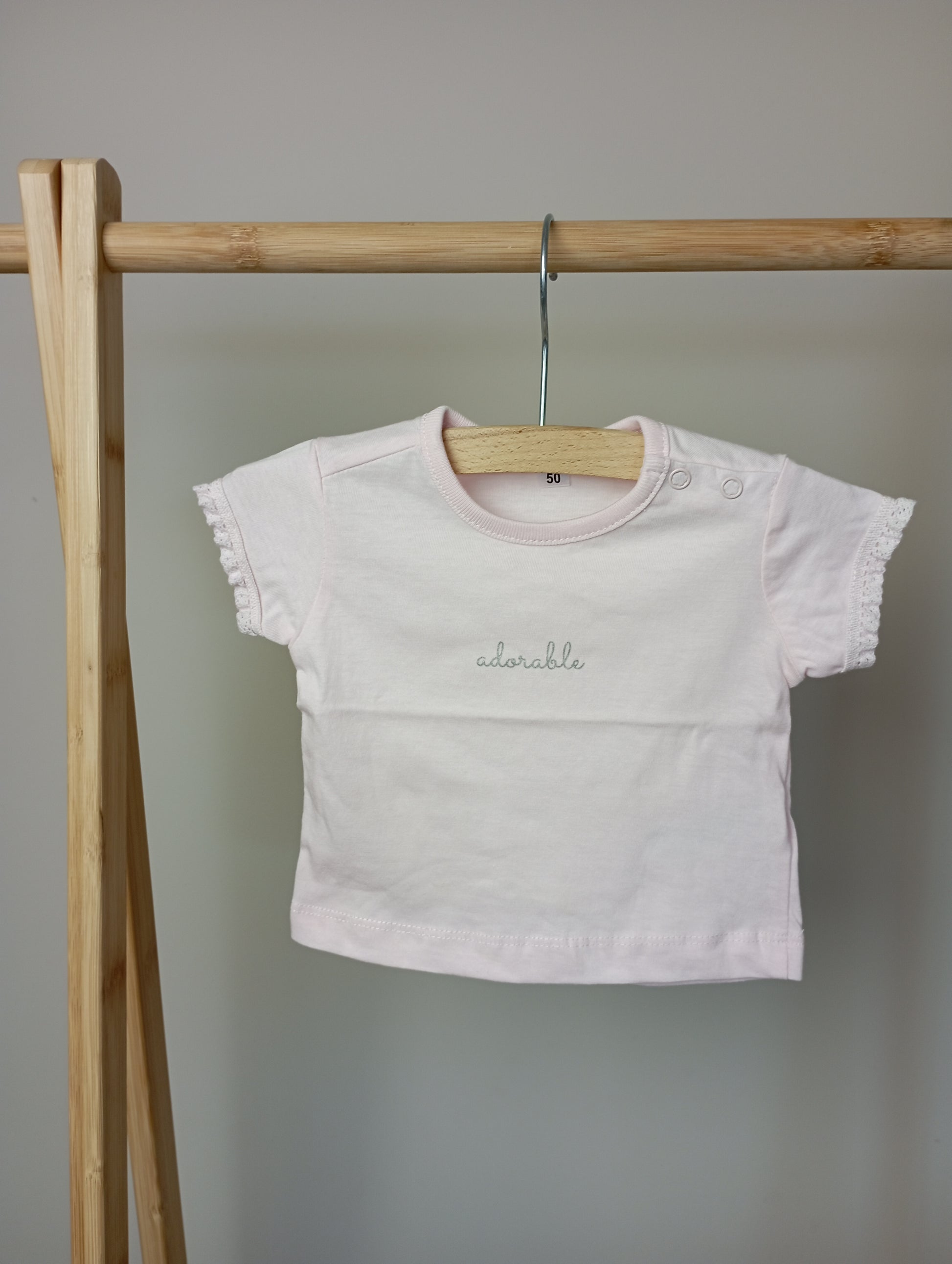 T-shirt "adorable" 50 Zeeman