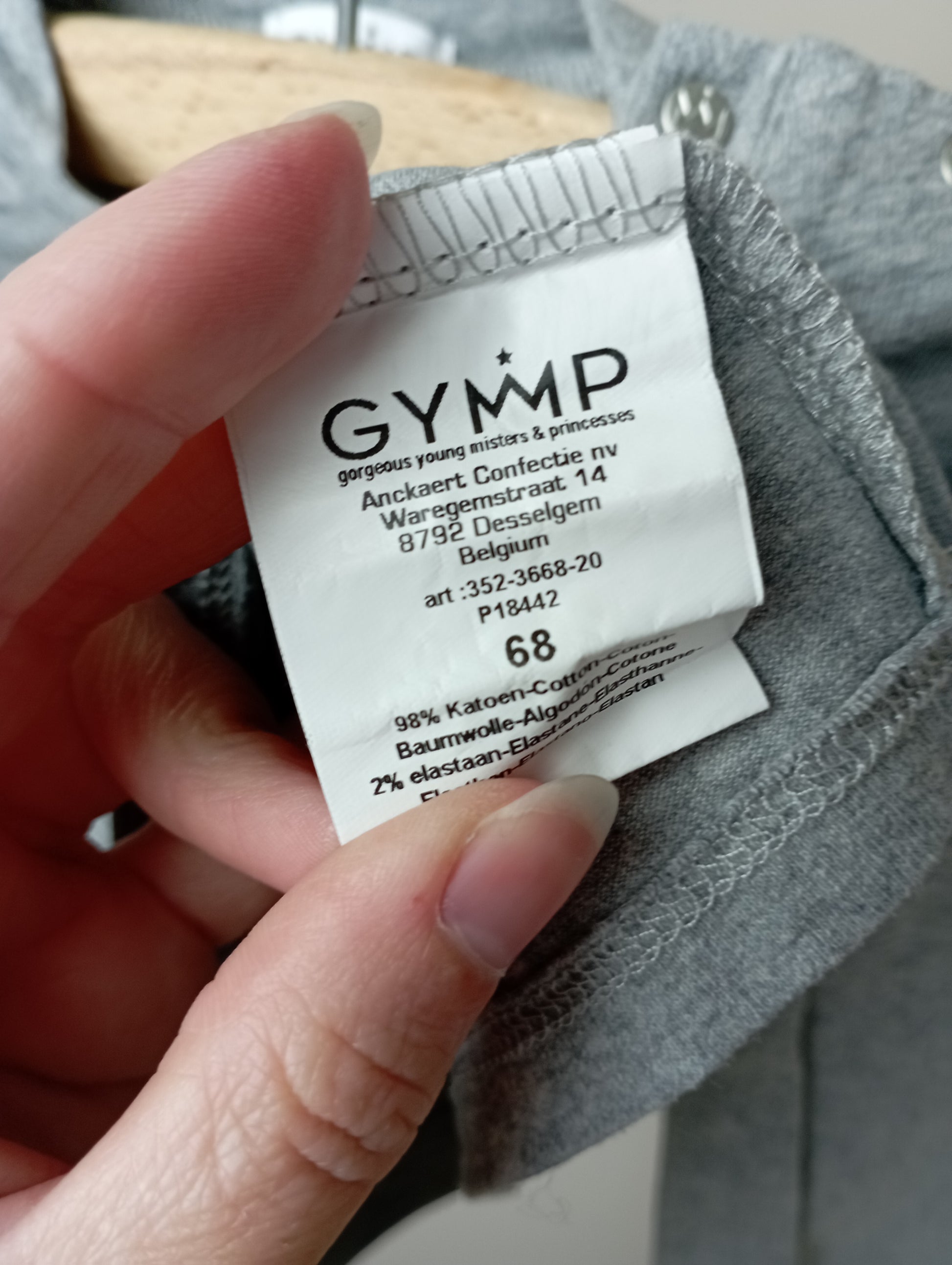 Longsleeve "Mom's little genius" 68 GYMP