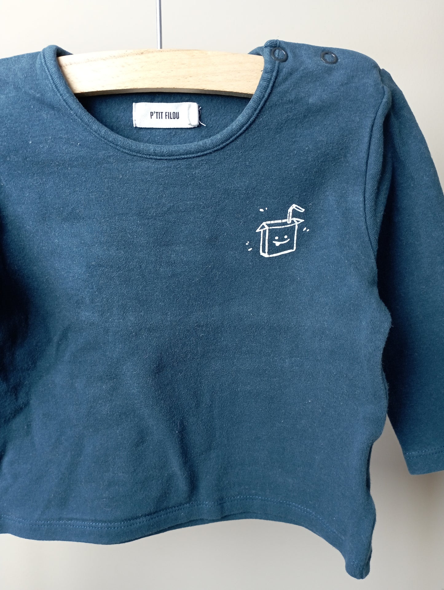 Longsleeve met brikje 6m P'tit Filou