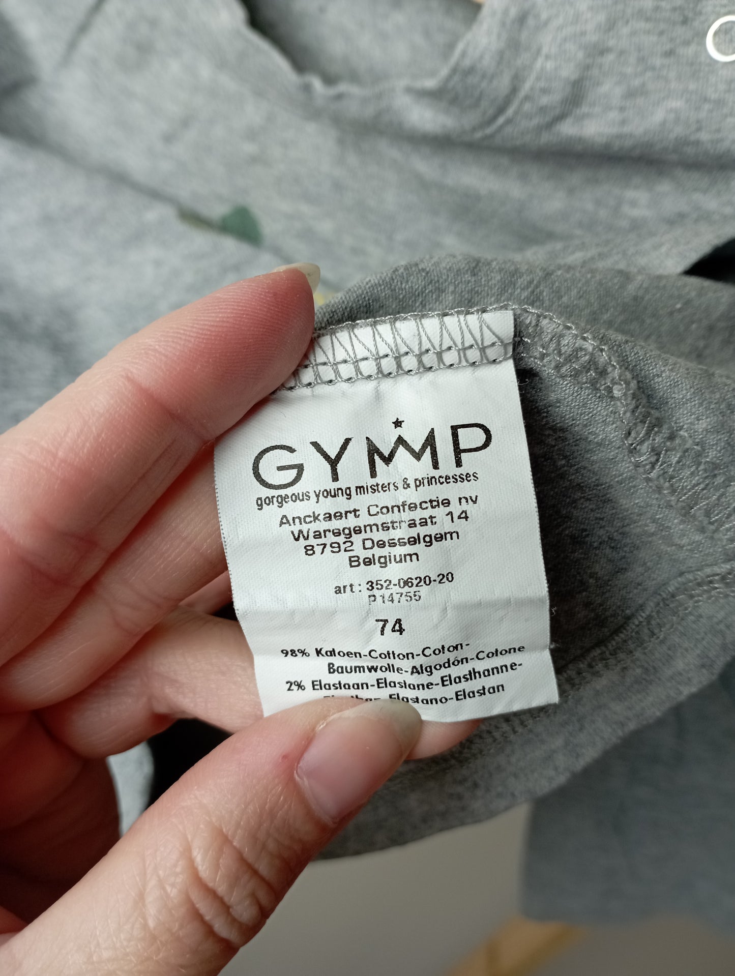 Longsleeve met dino 74 GYMP