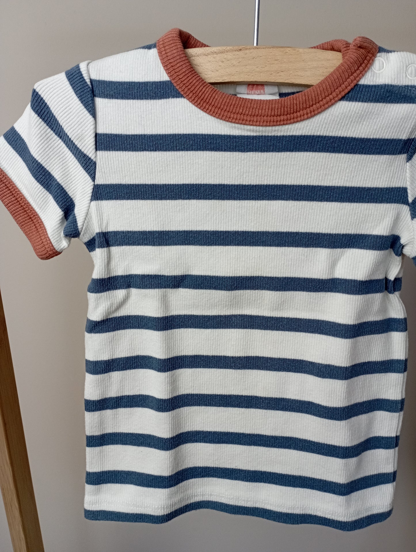 T-shirt met strepen 80 Hema
