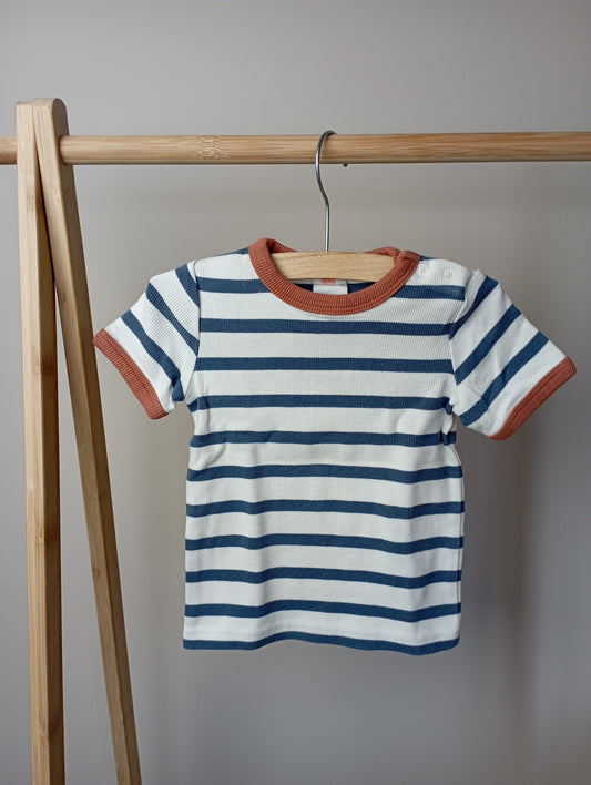 T-shirt met strepen 80 Hema