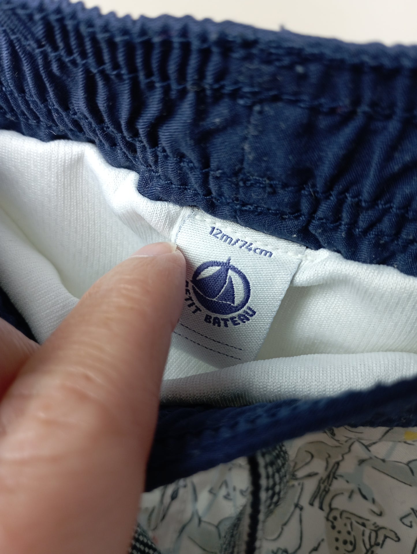 Zwembroek met safaridieren 12m Petit Bateau