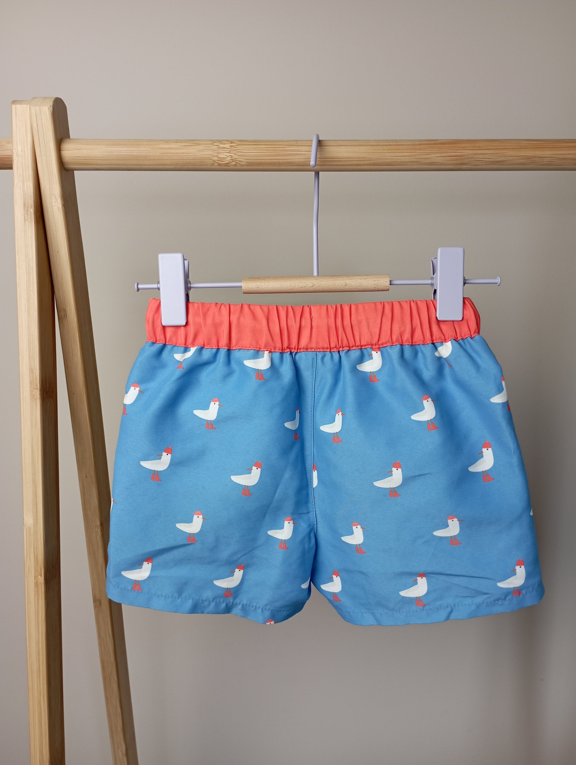 Zwembroek met meeuwen 18m Jacadi