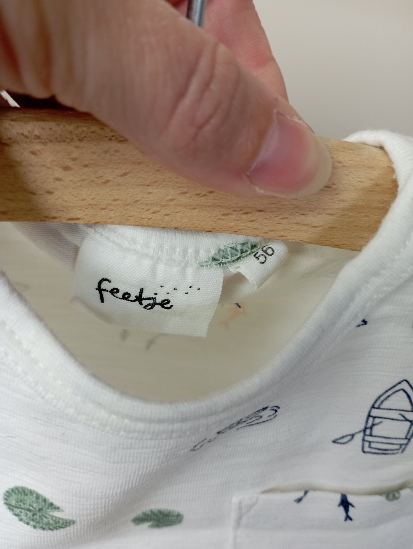 T-shirt met bootjes 56 Feetje