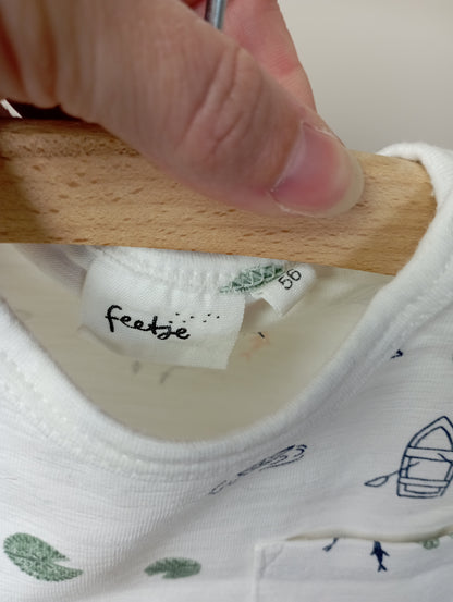 T-shirt met bootjes 56 Feetje