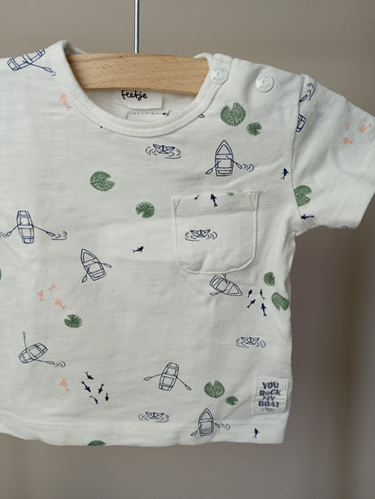 T-shirt met bootjes 56 Feetje